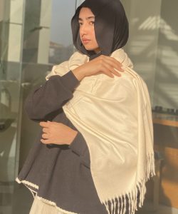 Light Beige Wool Shwal