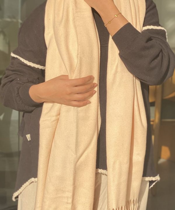 Beige Wool Shwal