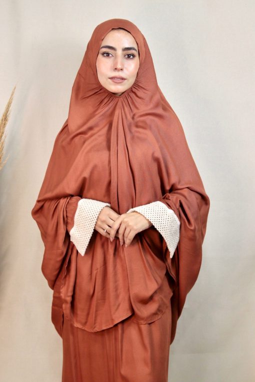 Havana Cotton Viscose Khimar and Skirt Set - Image 11