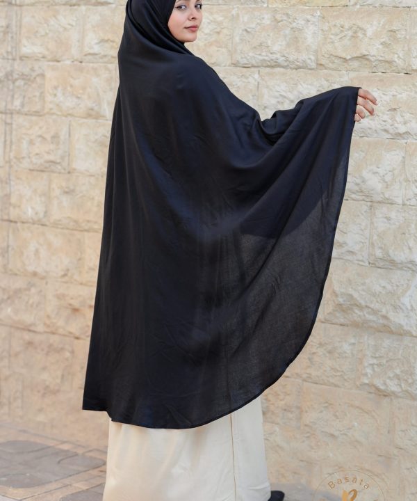 خمار طويل اسودقطعةواحدة