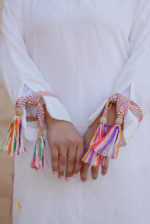 سوت اوف وايت بكنار ملون - Image 10