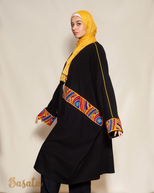 Short Velvet Caftan with Hand Embroidery - Image 4