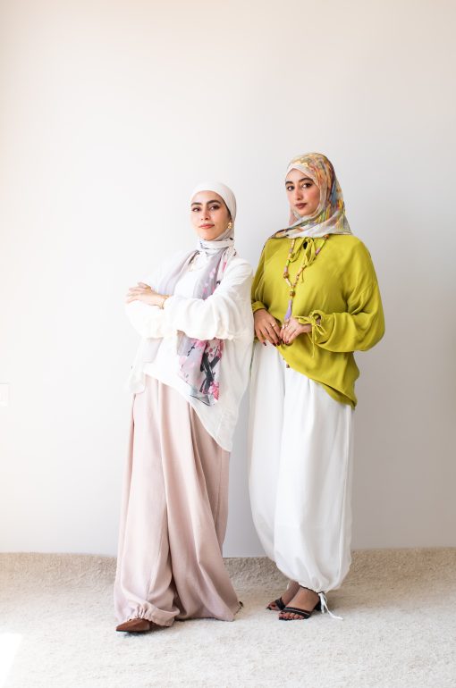 Off White Linen Aladdin Pants - Image 6