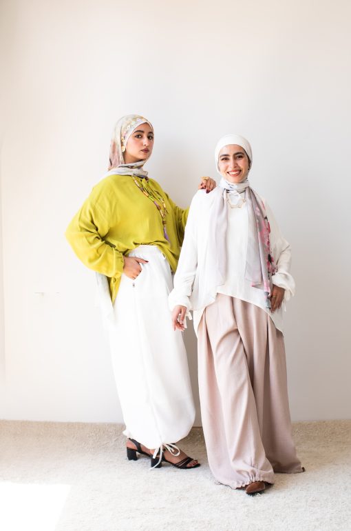 Beige Linen Aladdin Pants - Image 6