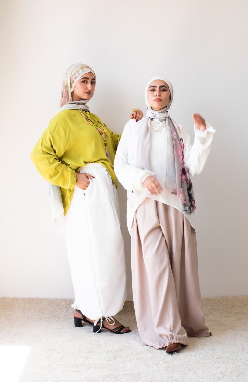 Beige Linen Aladdin Pants - Image 8
