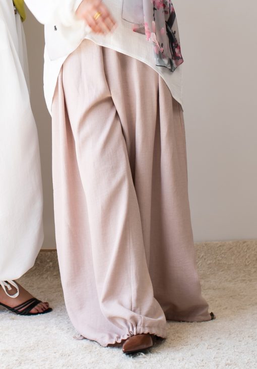 Beige Linen Aladdin Pants - Image 7