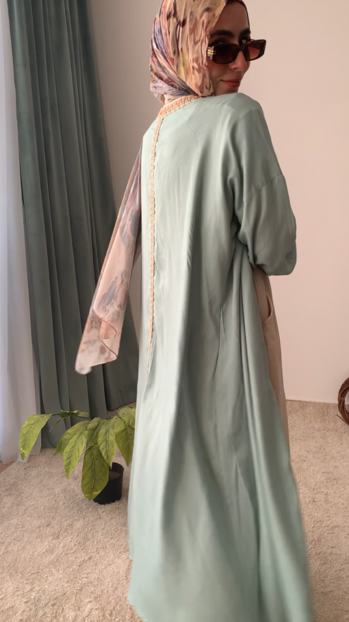 Mint Green Cotton Cardigan - Image 6