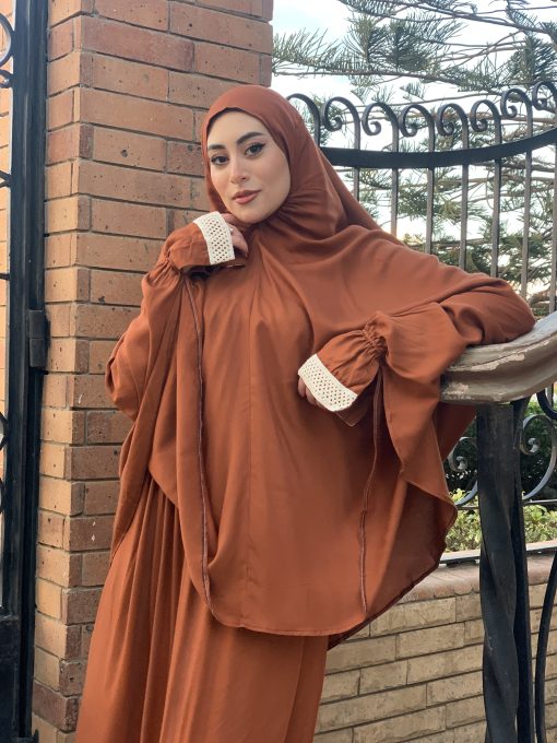 Havana Cotton Viscose Khimar and Skirt Set - Image 11