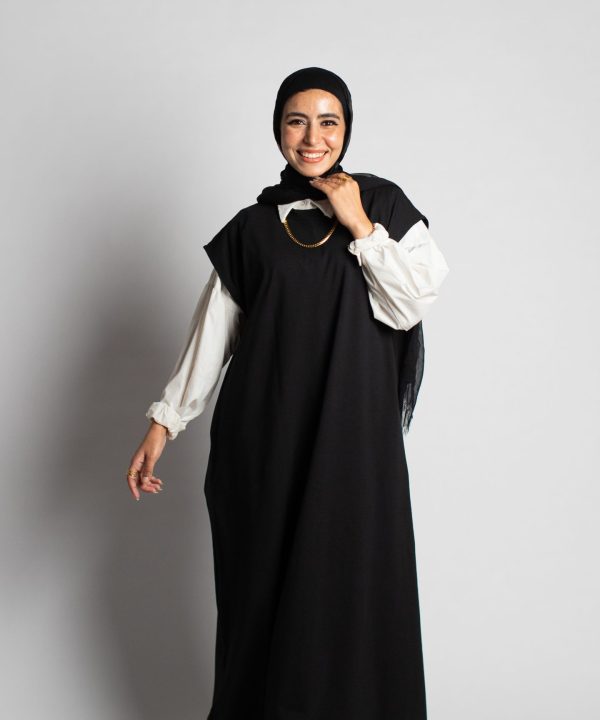 Black Long Cotton Basic