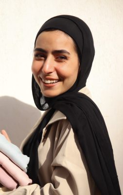 Black Cotton Modal Scarf