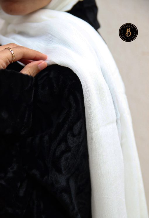 ⁦طرحة مودال قطن اوف وايت⁩ - الصورة ⁦4⁩