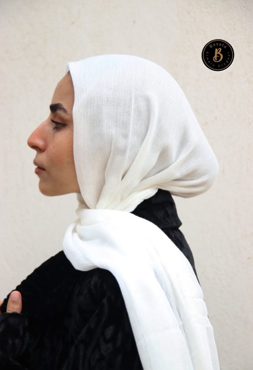 ⁦طرحة مودال قطن اوف وايت⁩ - الصورة ⁦5⁩