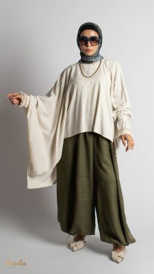 Fyonka Sleeves Linen Blouse