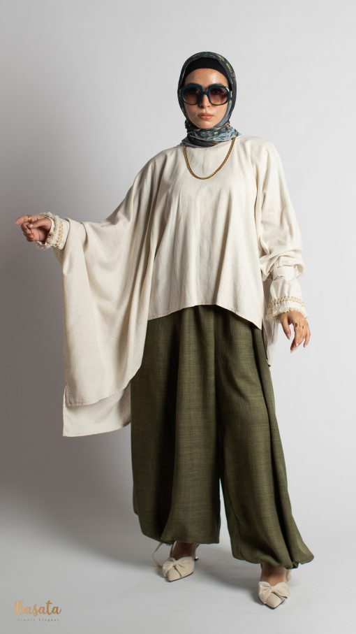 Fyonka Sleeves Linen Blouse