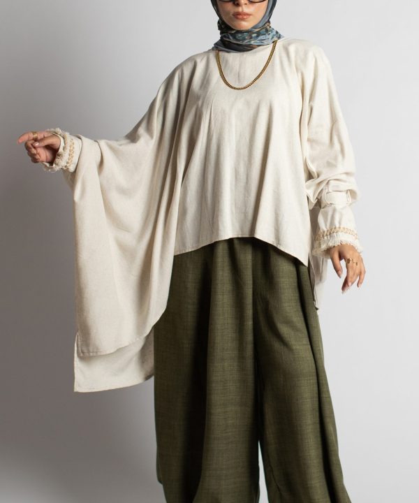 Fyonka Sleeves Linen Blouse