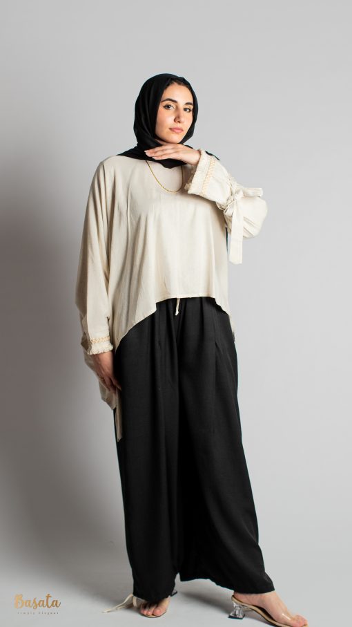 Fyonka Sleeves Linen Blouse - Image 9