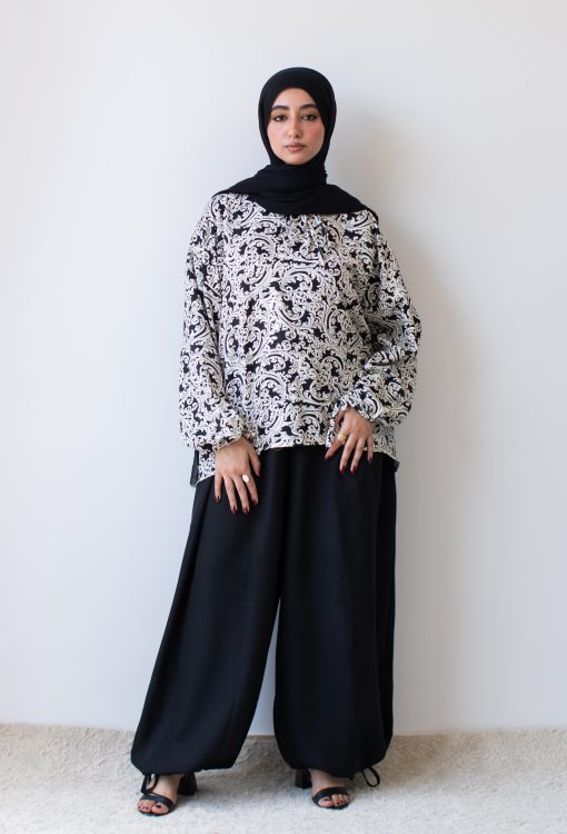 Black flowry blouse - Image 7
