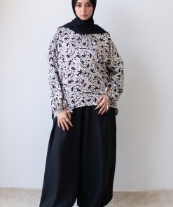 بلوزة مشجرة اسود