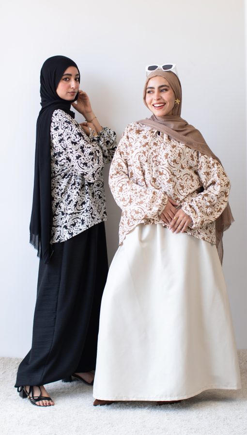 Beige flowry blouse - Image 8
