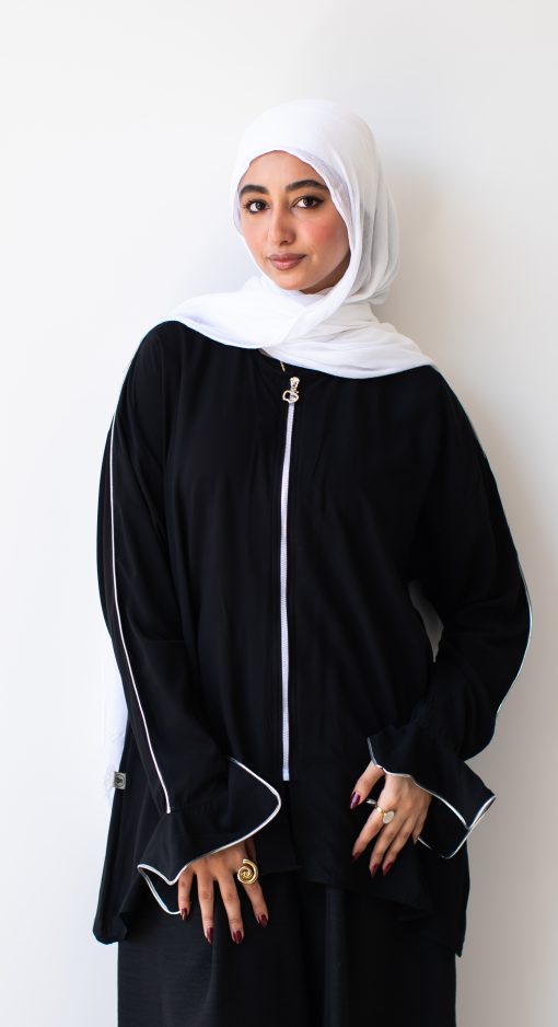 ⁦بلوزة اسود بكنار فضي⁩ - الصورة ⁦9⁩