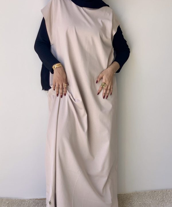 Beige Long Cotton Basic