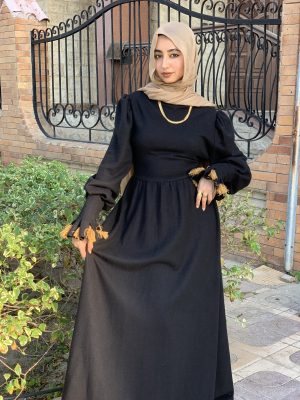 Black Wool Dress