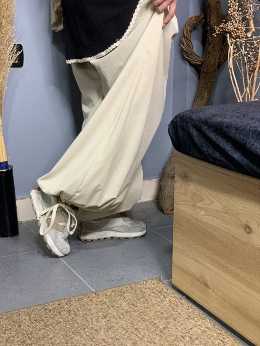 Beige Velvet Aladdin Pants - Image 6