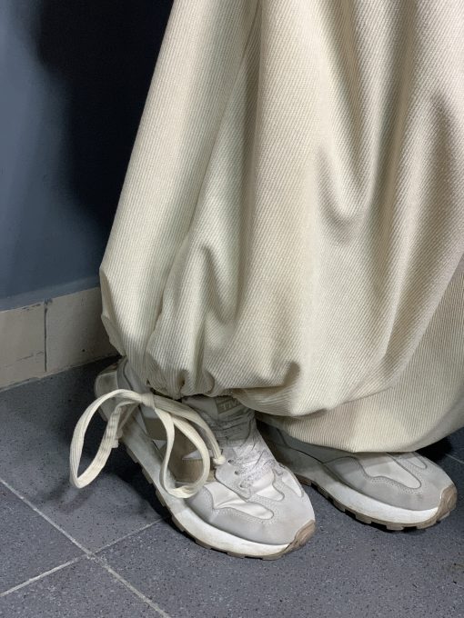 Beige Velvet Aladdin Pants - Image 9