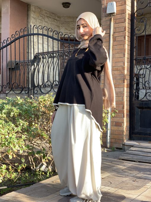 Black Wool Blouse - Image 17