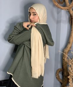 Olive Wool Blouse