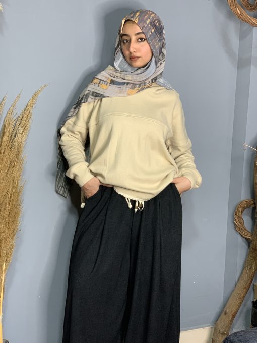 Beige Wool Blouse - Image 3