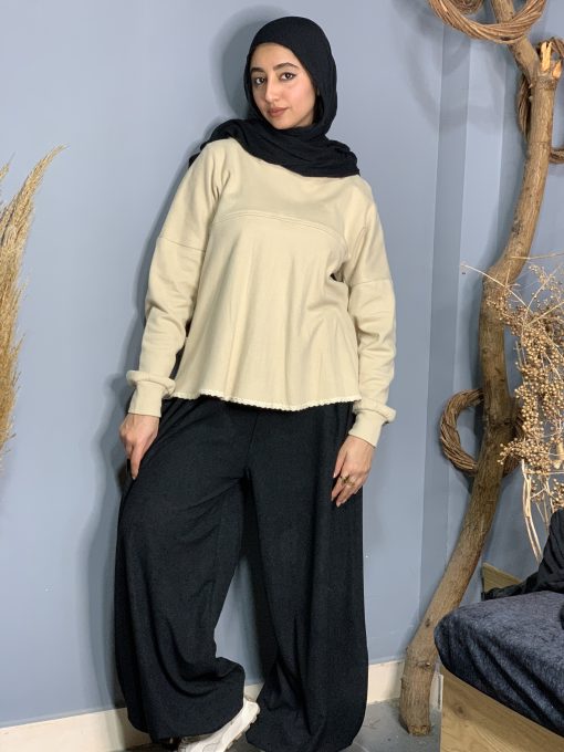 Beige Wool Blouse - Image 4
