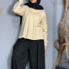 Beige Wool Blouse