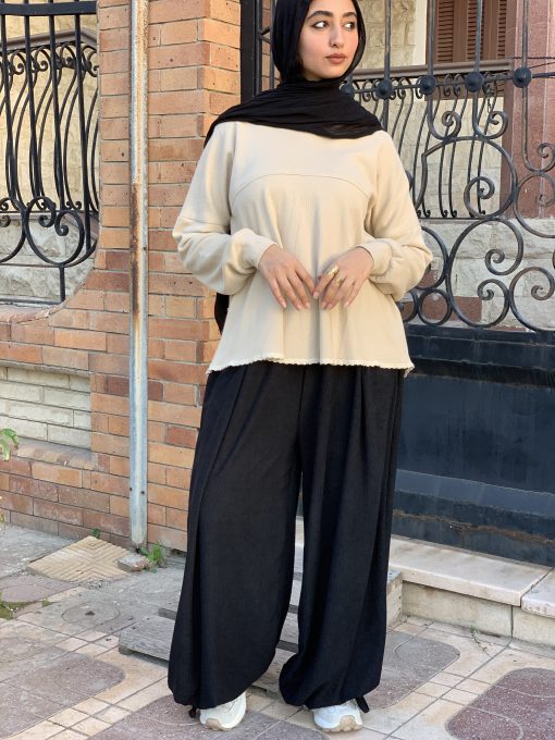 Beige Wool Blouse - Image 7