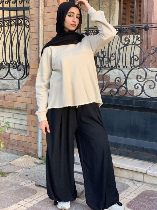 Beige Wool Blouse - Image 8
