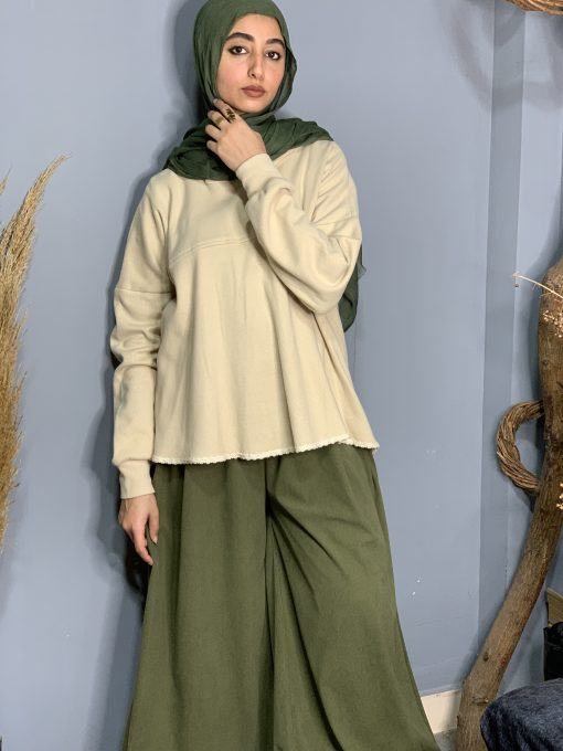 Beige Wool Blouse - Image 11
