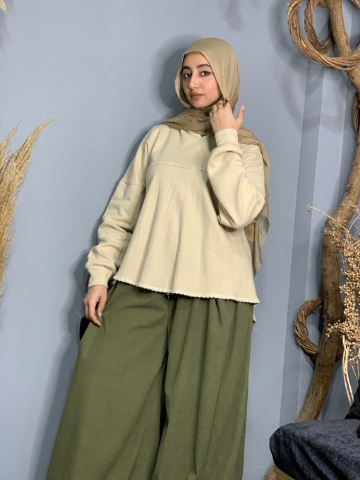 Beige Wool Blouse - Image 14