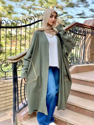 Olive & Golden Wool Cardy