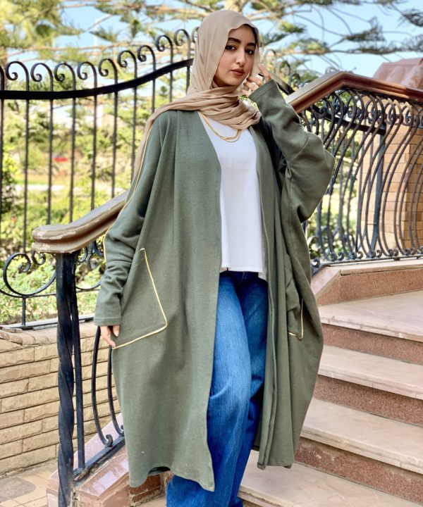 Olive & Golden Wool Cardy