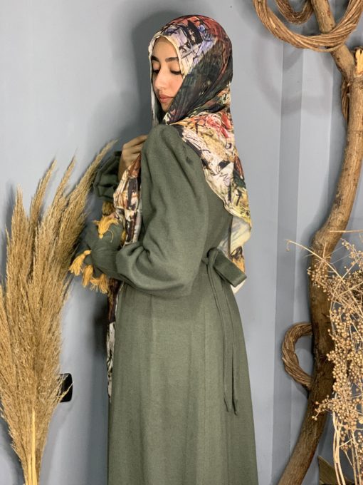 ⁦فستان صوف زتوني⁩ - الصورة ⁦6⁩