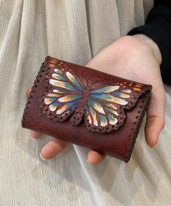 Burgundy Butterfly  Wallet