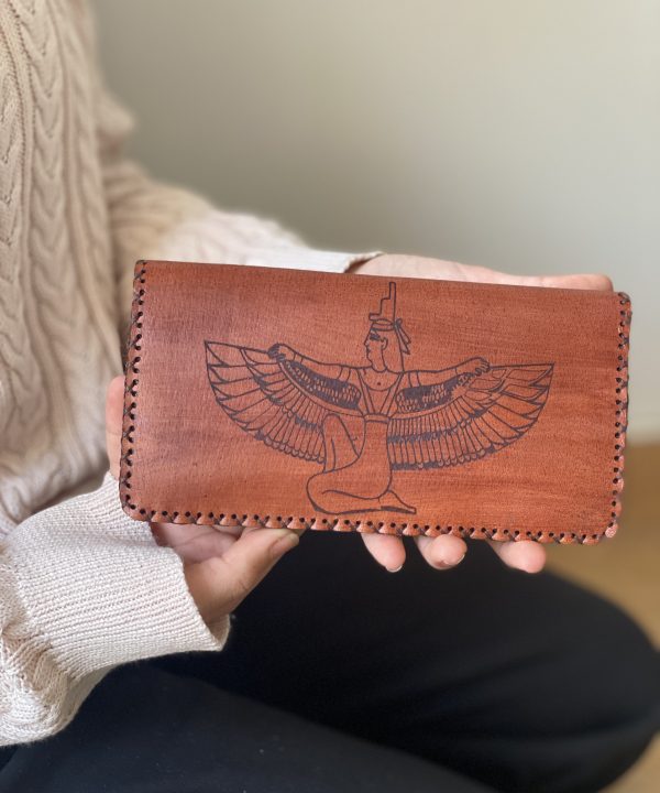 Artful Imprint Leather Wallet (1)