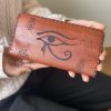 Artful Imprint Leather Wallet (d)