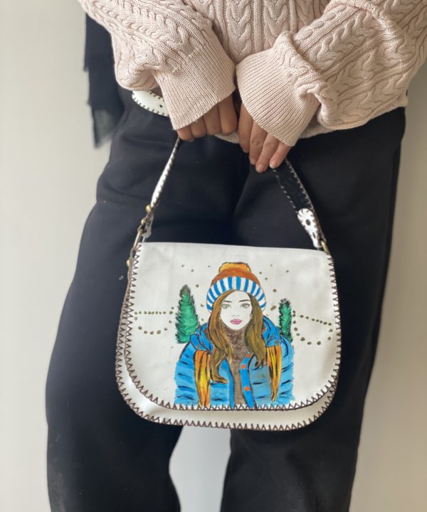 Snow Leather Bag